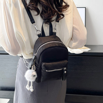 Ielgy Korean Style Mini Backpack Fashion Simple Backpack Casual Western Style Travel Small Backpack