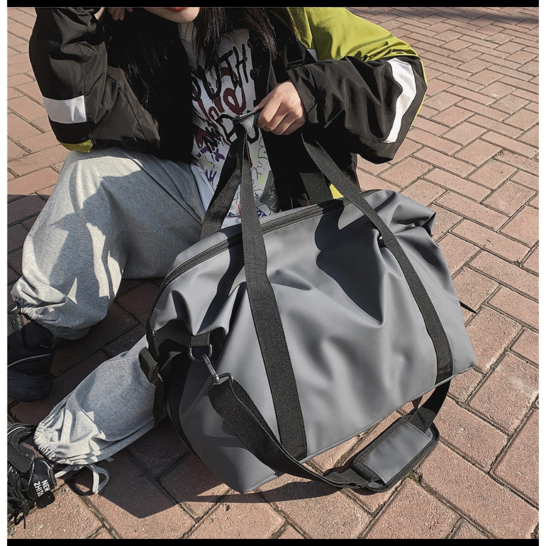 Ielgy Short-Distance Travel Bag Large-Capacity One-Shoulder Storage Duffel Bag Student Leisure