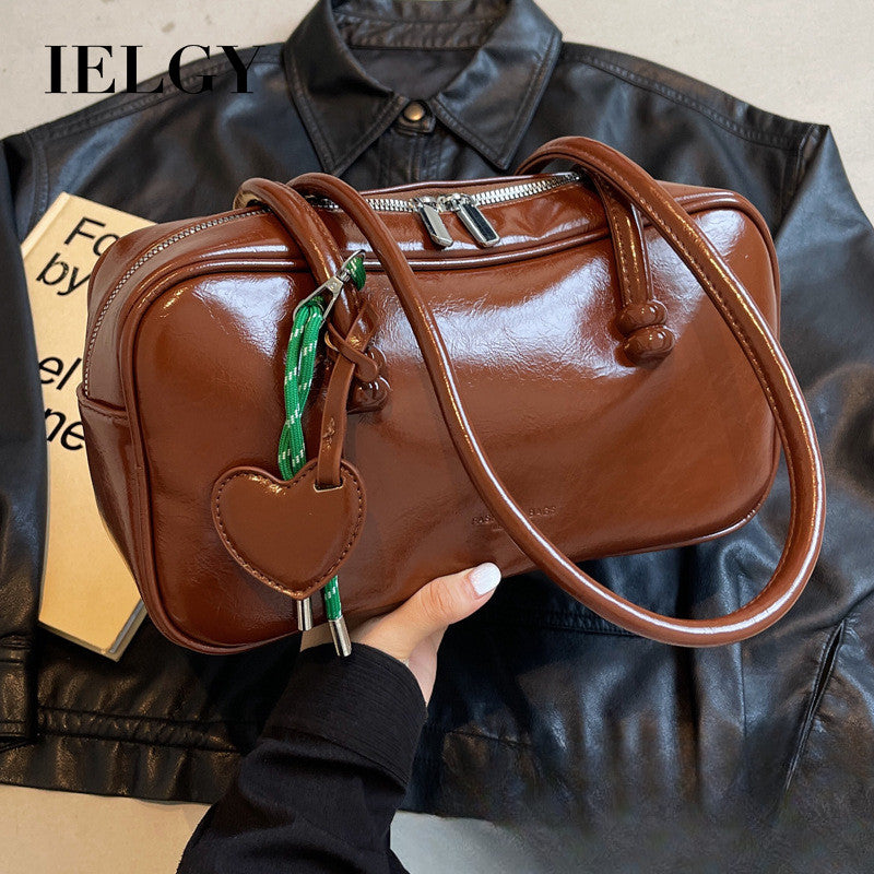 Ielgy Trendy Underarm Bag Fashion Simple Pillow Bag Trendy All-Match Casual Shoulder Bag