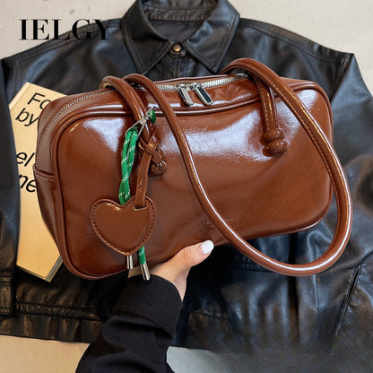 Ielgy Trendy Underarm Bag Fashion Simple Pillow Bag Trendy All-Match Casual Shoulder Bag
