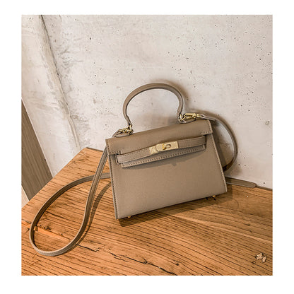 Ielgy Soft Leather Portable Fashionable All-Match Women's Shoulder Messenger Bag