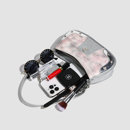 Ielgy Premium Crocodile Pattern Underarm Bag Retro Chain Shoulder Trendy Fashion Niche Design Handbag