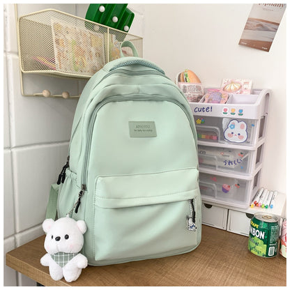 Ielgy All-Match School Bag Large Capacity Student Backpack