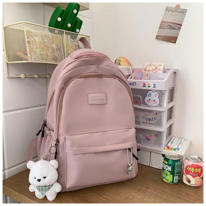 Ielgy All-Match School Bag Large Capacity Student Backpack