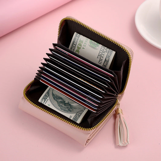 Ielgy Ladies Wallet PU Short Mini Zipper Female Wallet Cartoon 30% Off Buckle Card Holder