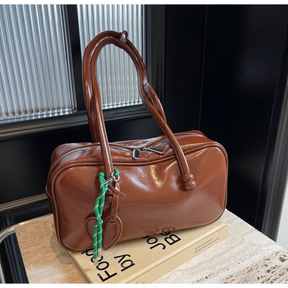 Ielgy Trendy Underarm Bag Fashion Simple Pillow Bag Trendy All-Match Casual Shoulder Bag
