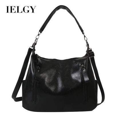 Ielgy Class College Students Fashion One-Shoulder Large-Capacity Cross-Body Bag Commuter Tote
