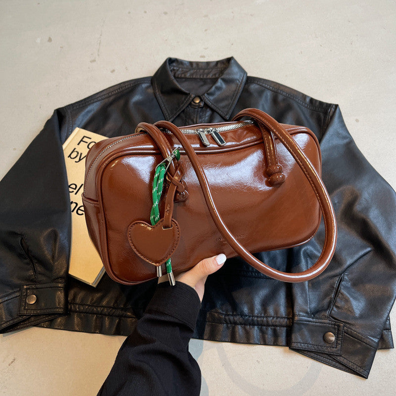 Ielgy Trendy Underarm Bag Fashion Simple Pillow Bag Trendy All-Match Casual Shoulder Bag