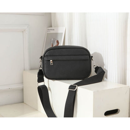 Ielgy Ladies One-Shoulder Solid Color Messenger Small Square Bag