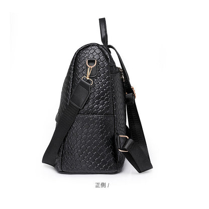 Ielgy Black Backpack Large Capacity Fashion Casual Commuter
