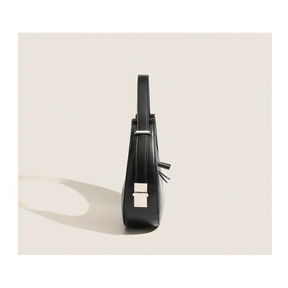 Ielgy Niche French Underarm Bag Solid Color Hand Carry Crescent Bag All-Match Texture Fashion Shoulder Bag