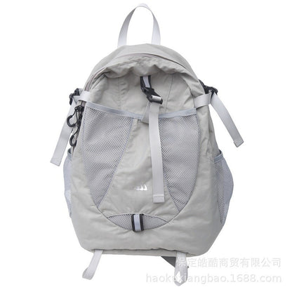 Ielgy Student Schoolbag Large Capacity Casual All-Match Backpack Korean Version Texture Lightweight Travel Backpack