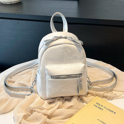 Ielgy Korean Style Mini Backpack Fashion Simple Backpack Casual Western Style Travel Small Backpack