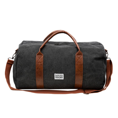 Ielgy Trendy Canvas Travel Bag Large Capacity Backpack Casual All-Match Business Trip Duffel Bag Short-Distance Handbag Gym Bag