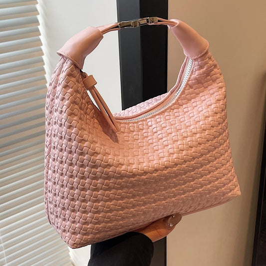 Ielgy Hand-Carry Fashion Pea Bag Simple Casual All-Match One-Shoulder High-End Cross-Body Female Bag