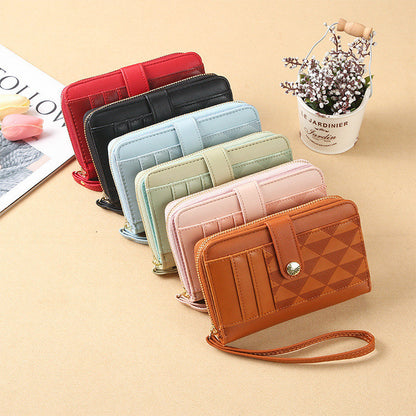 Ielgy Korean Ladies Wallet Short Wallet Wallet Large Capacity Change Clutch