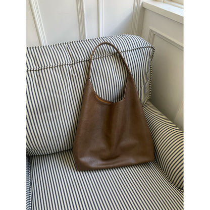 Ielgy Niche Silver Underarm Bag Trendy Korean Version Tote Bag All-Match Student Large-Capacity Shoulder Bag