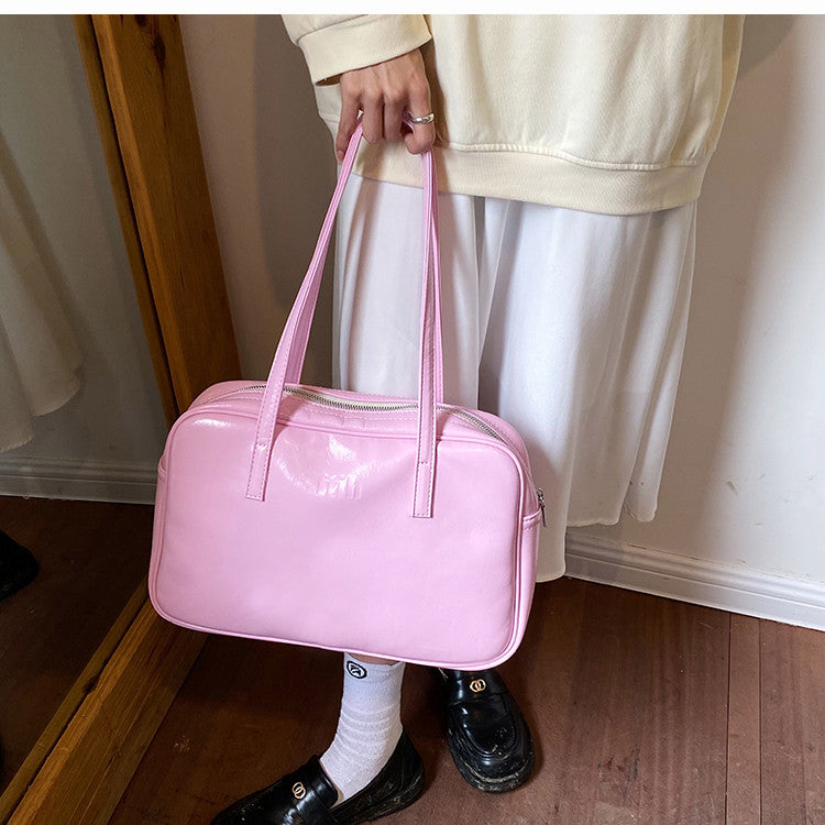 Ielgy High-End Commuter Large-Capacity Bag Fashionable All-Match One-Shoulder Portable Briefcase