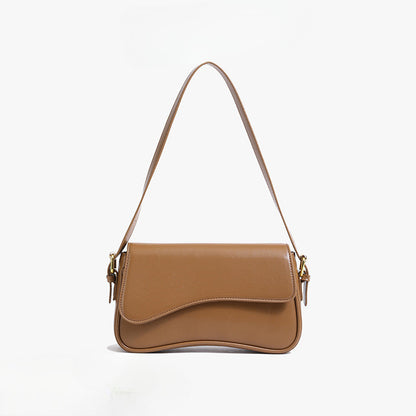 Ielgy One-Shoulder Temperament Fashion Texture Messenger Bag Simple All-Match Niche Design Underar