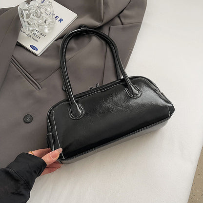 Ielgy Fashion Autumn Winter One-Shoulder Underarm Boston Bag All-Match