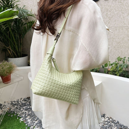 Ielgy Hand-Carry Fashion Pea Bag Simple Casual All-Match One-Shoulder High-End Cross-Body Female Bag