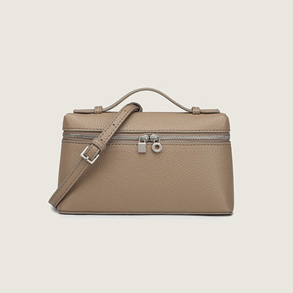 Ielgy Messenger Lunch Box Bag pu Leather Mini Fashion Portable Box Bag