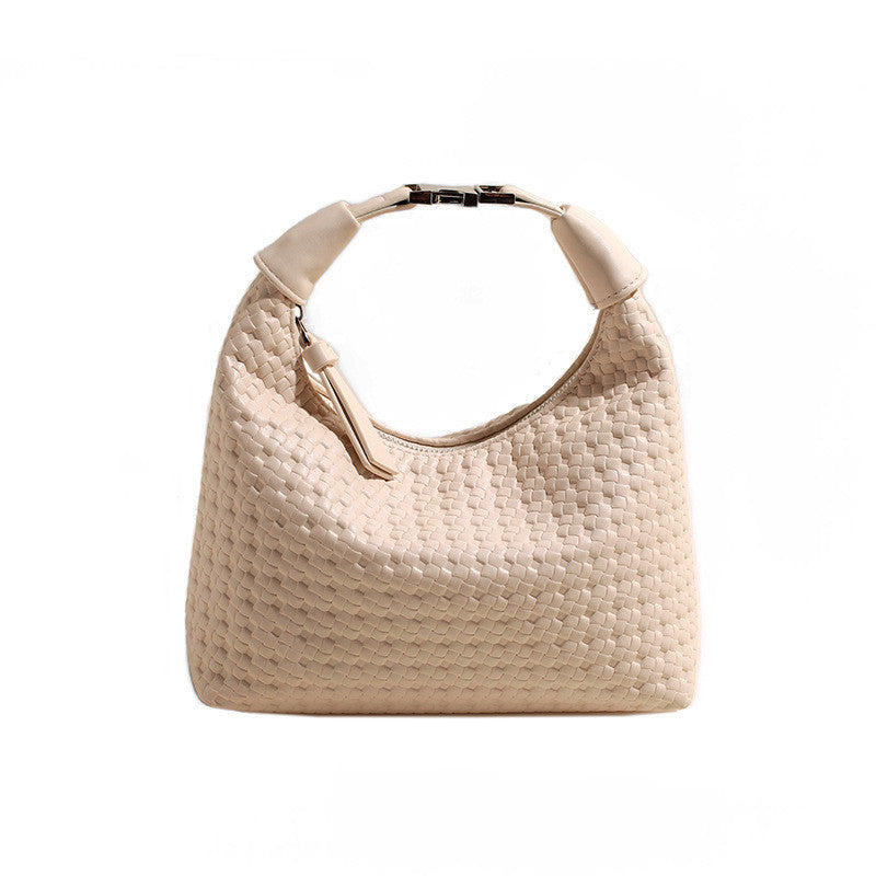 Ielgy Hand-Carry Fashion Pea Bag Simple Casual All-Match One-Shoulder High-End Cross-Body Female Bag