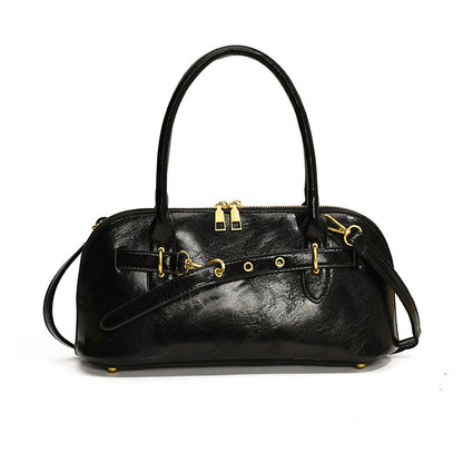 Ielgy Niche Portable Commuter Bag Fashion Retro Underarm Bag Simple Large-Capacity Messenger Bag