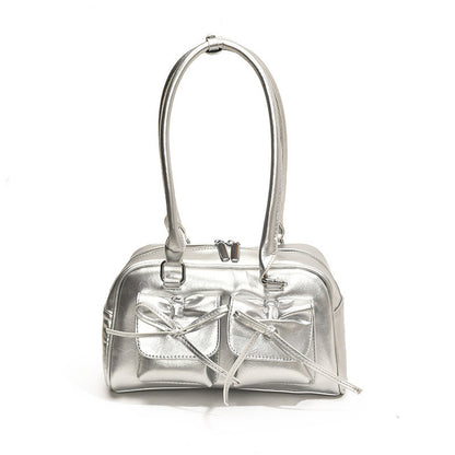 Ielgy One-Shoulder Bow Autumn Female Bag Portable Underarm Bag