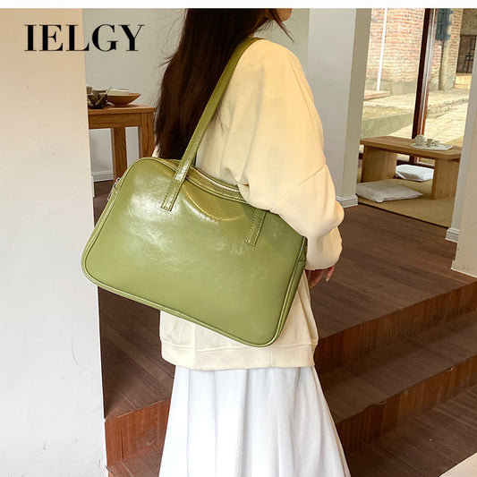 Ielgy High-End Commuter Large-Capacity Bag Fashionable All-Match One-Shoulder Portable Briefcase