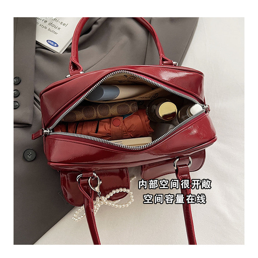 Ielgy Korean Version Trendy Underarm Bow Bag Fashionable All-Match One-Shoulder Casual Messen