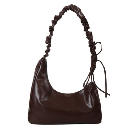 Ielgy Large Capacity Bag Ladies Black Shoulder Portable Small Square Bag