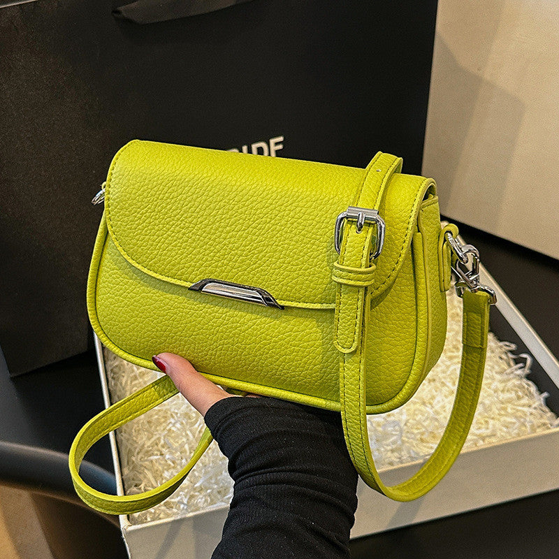 Ielgy Ladies Bag High-End Fashionable All-Match One-Shoulder Cross-Body Small Square