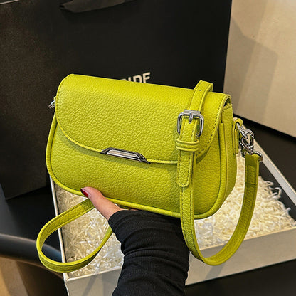 Ielgy Ladies Bag High-End Fashionable All-Match One-Shoulder Cross-Body Small Square