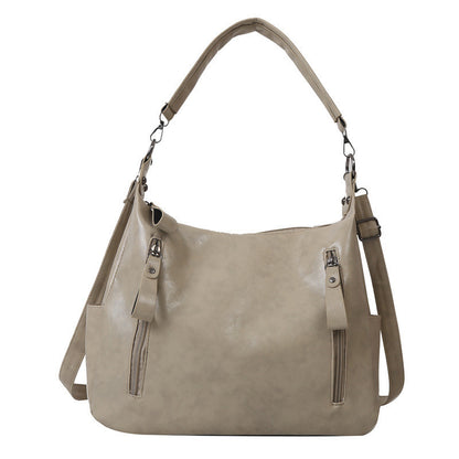 Ielgy Class College Students Fashion One-Shoulder Large-Capacity Cross-Body Bag Commuter Tote