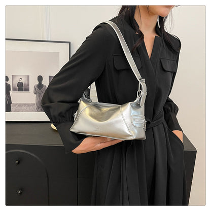 Ielgy Ladies Red High-End Feeling One-Shoulder Underarm Bag Cross-Body Commuter