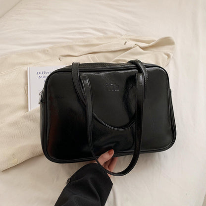 Ielgy High-End Commuter Large-Capacity Bag Fashionable All-Match One-Shoulder Portable Briefcase