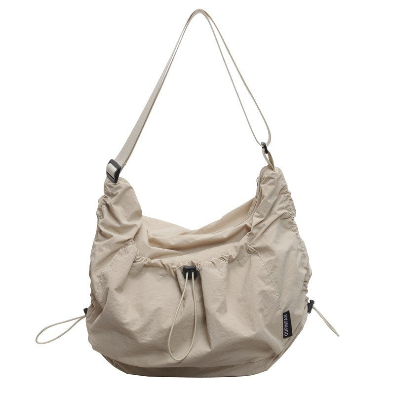 Ielgy Nylon Cloth Tote Bag Large Capacity Can Cross-Body All-Match One-Shoulder Class Com