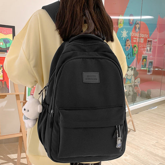 Ielgy All-Match School Bag Large Capacity Student Backpack
