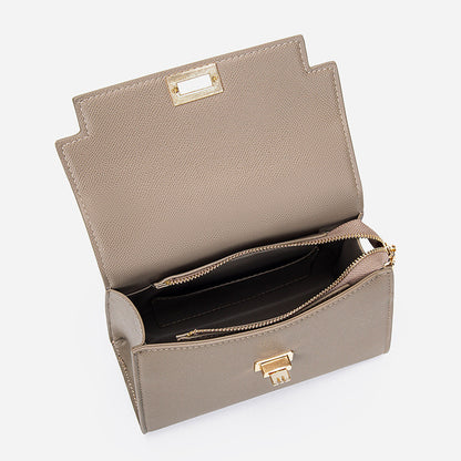 Ielgy Fashion Handbag High-End Texture Mini Palm Pattern Chain Casual All-Match Cross-Body Bag