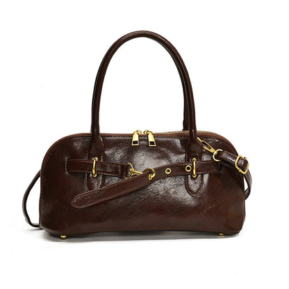 Ielgy Niche Portable Commuter Bag Fashion Retro Underarm Bag Simple Large-Capacity Messenger Bag