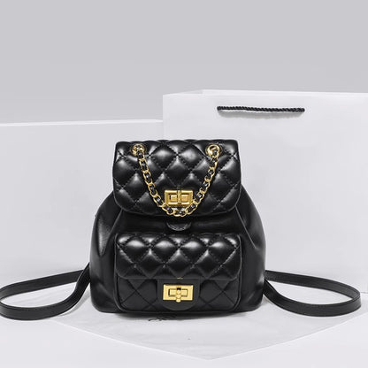 Ielgy Diamond Backpack Chain High-End Diamond Korean Version Casual Style Backpack