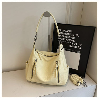 Ielgy High-End All-Match Messenger Bag Trendy Fashion Tote Bag Large-Capacity Portable Commuter Bag