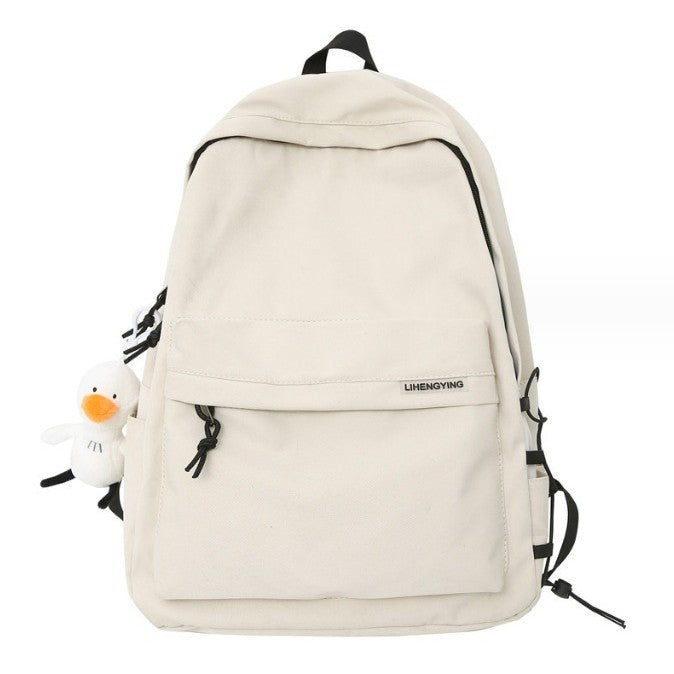 Ielgy Backpack Simple Large Capacity Travel Backpack Casual Japanese Student School Bag