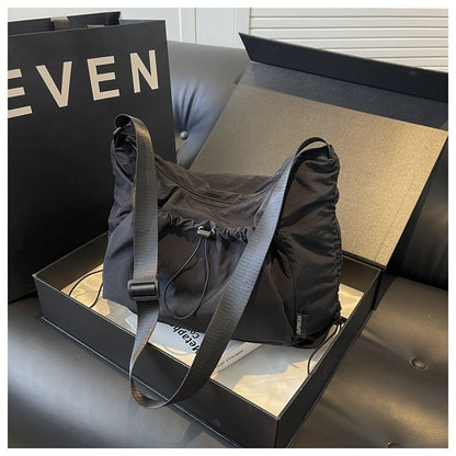 Ielgy Nylon Cloth Tote Bag Large Capacity Can Cross-Body All-Match One-Shoulder Class Com