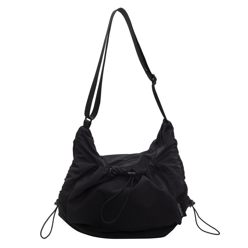 Ielgy Nylon Cloth Tote Bag Large Capacity Can Cross-Body All-Match One-Shoulder Class Com