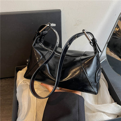 Ielgy Ladies Red High-End Feeling One-Shoulder Underarm Bag Cross-Body Commuter