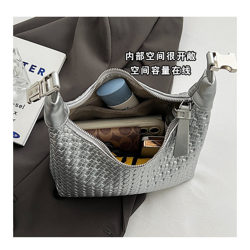 Ielgy Hand-Carry Fashion Pea Bag Simple Casual All-Match One-Shoulder High-End Cross-Body Female Bag
