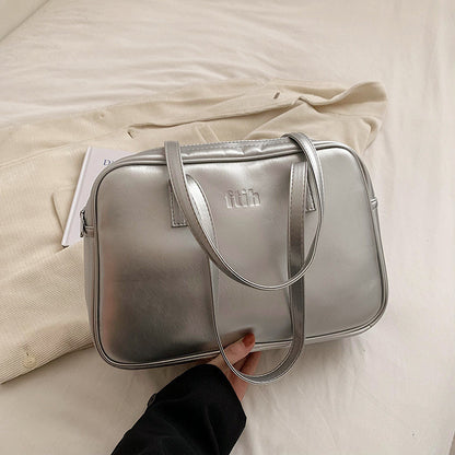 Ielgy High-End Commuter Large-Capacity Bag Fashionable All-Match One-Shoulder Portable Briefcase