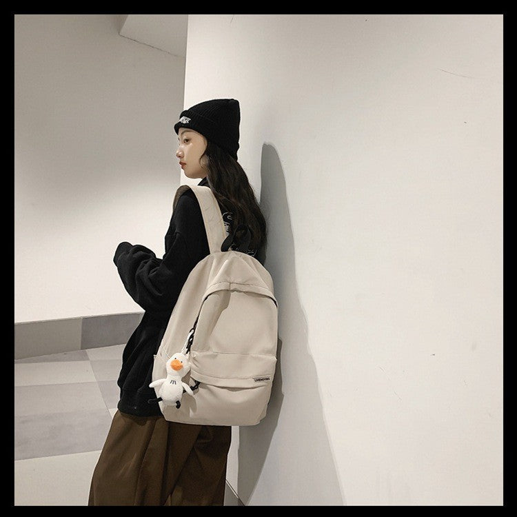 Ielgy Backpack Simple Large Capacity Travel Backpack Casual Japanese Student School Bag